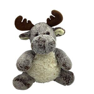Aurora Plush Sweet & Softer Milo Moose Stuffed Animal 12” Gray Brown Soft Toy